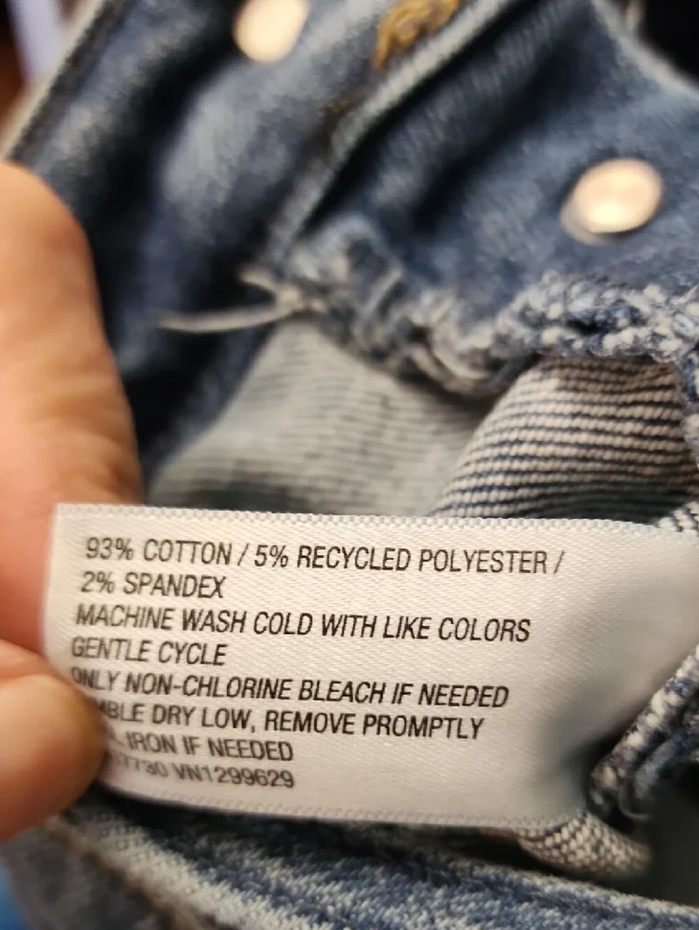 Ava & Viv Classic Blue Denim Overalls Size Youth 18 - Picture 4 of 9